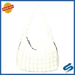 Large Quilted Puffer Tote Bag Crossbody Hobo Shoulder Handbag Carryall